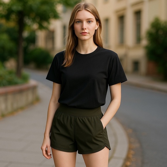 Women's Zyia Active Black Shorts - Picture 1 of 4